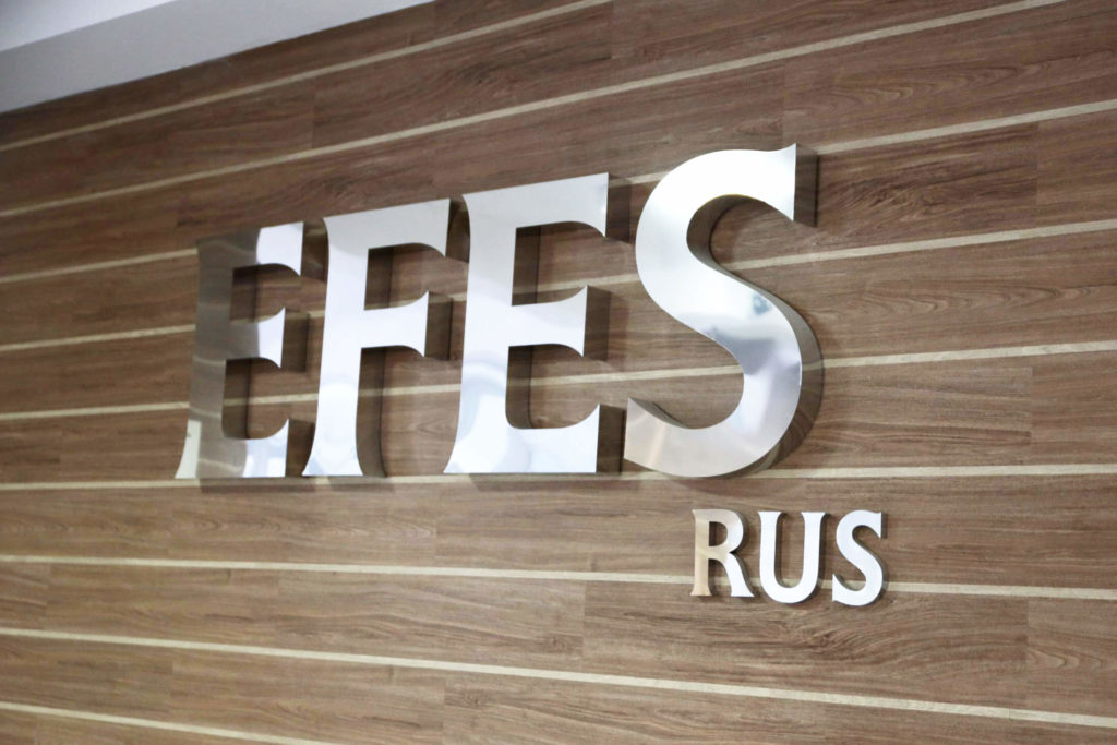 Буквы из нержавеющей стали для EFES